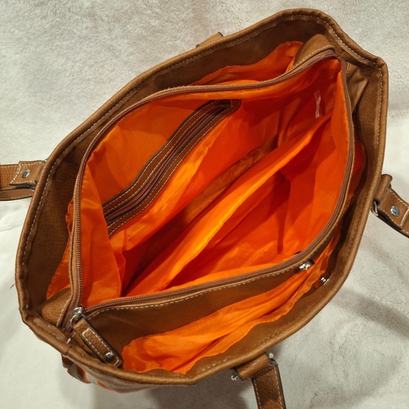 Orange Striped Canvas Bag - Picture 3 of 3